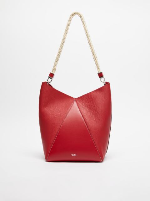 Max Mara MMBUCKETMROPE Leather bucket bag with rope handle detail