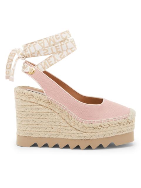 Stella McCartney Women's Gaia 110MM Espadrille Wedge Slingback Pumps - Pale Pink