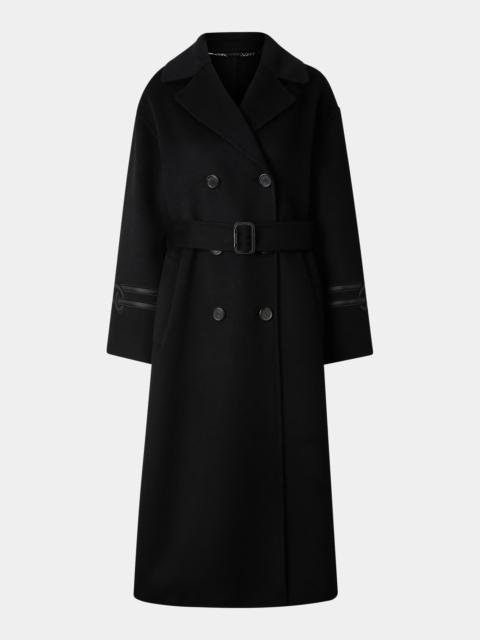 BOGNER Terese Double-Faced Wool Coat in Black