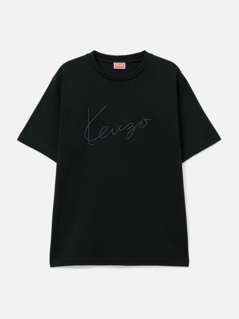KENZO 'KENZO SIGNATURE' EMBROIDERED T-SHIRT