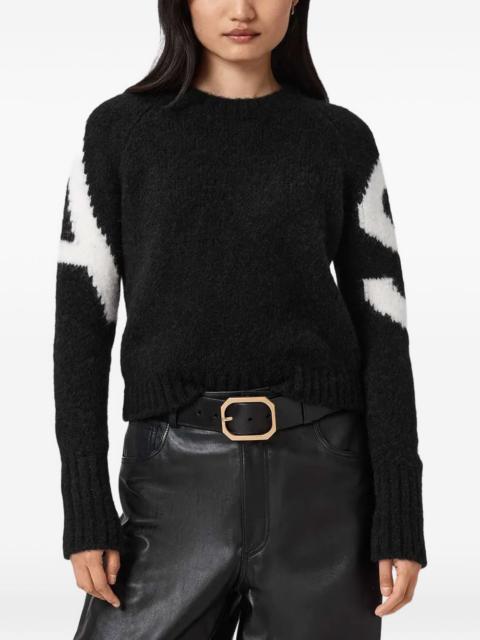 ALLSAINTS Sylvie long-sleeve graphic sweater