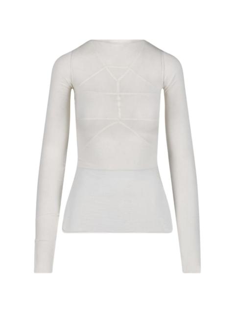 Rick Owens seam-detail long-sleeve T-shirt