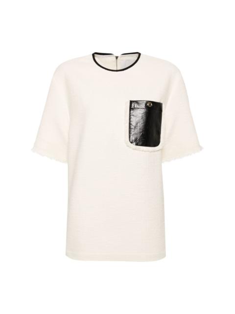 3.1 Phillip Lim fringe tweed T-shirt