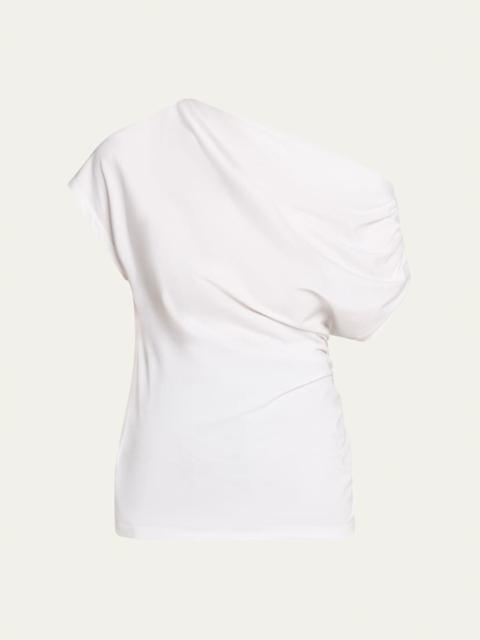A.L.C. Alice Draped One-Shoulder Tee