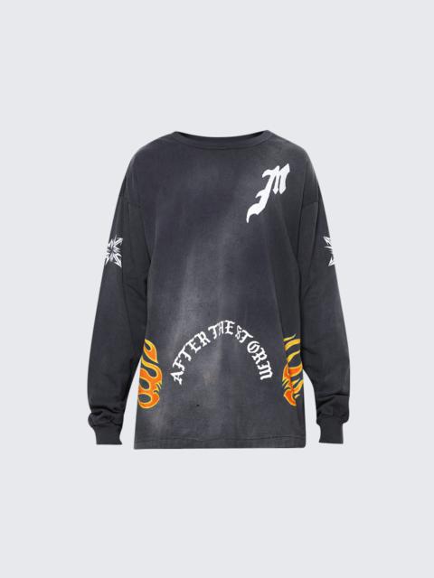 SAINT M×××××× S N T Long Sleeved Tee Black