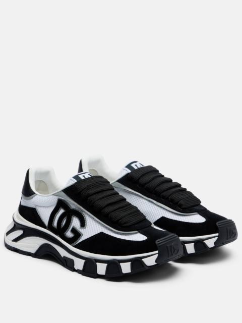Dolce & Gabbana DG Country Road suede-trimmed sneakers