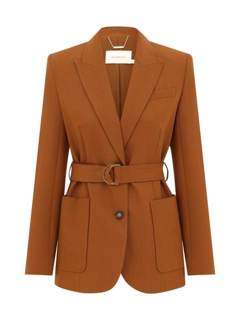 Zimmermann VALIANT WOOL BELTED BLAZER