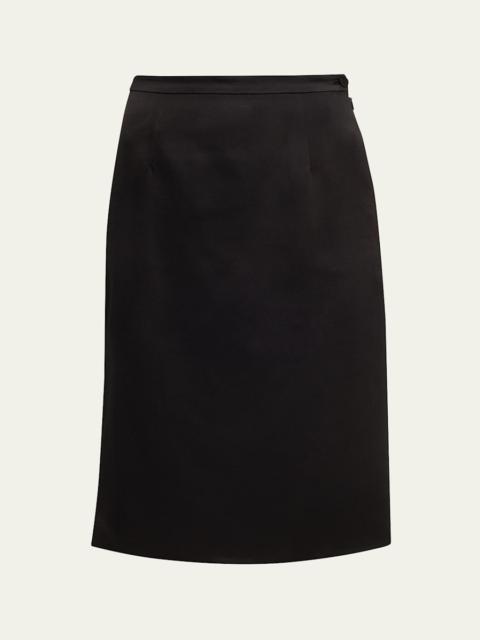 Loro Piana Tessa Wool-Silk Skirt