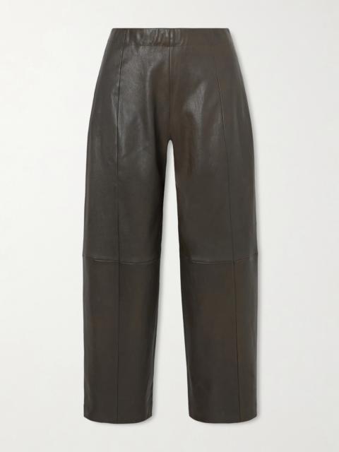 STOULS Bugsy Paneled Leather Tapered Pants