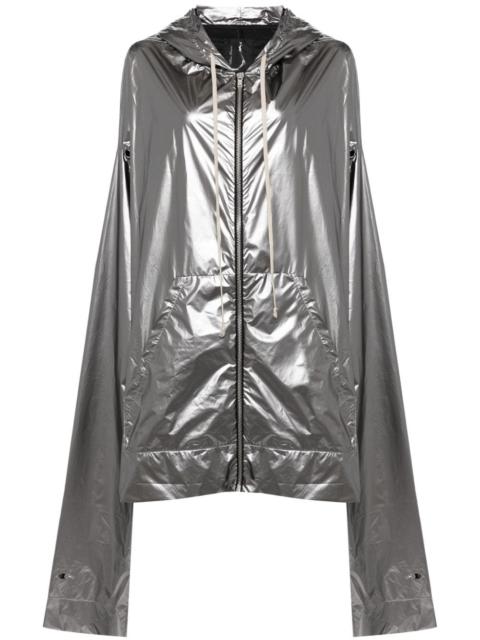 Rick Owens x Champion metallic hooded jacket