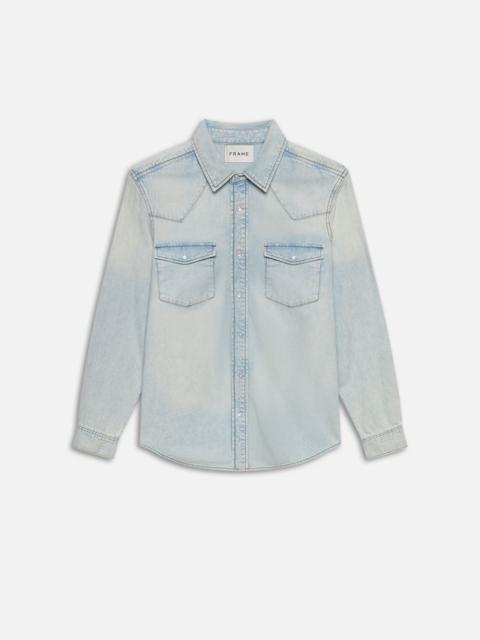 FRAME Western Denim Shirt in Alister