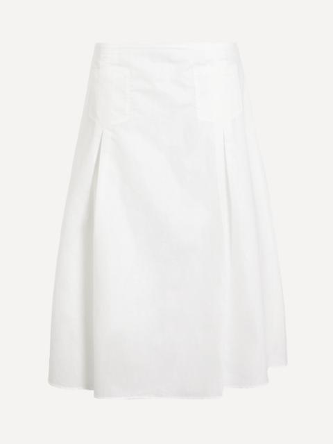 paloma wool Dimi White Flared Midi Skirt