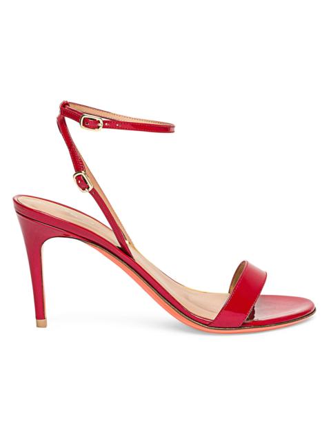 Santoni Women's Strappy Leather Stiletto Sandals - Red