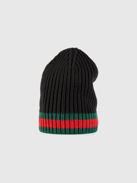 GUCCI Wool hat with Web