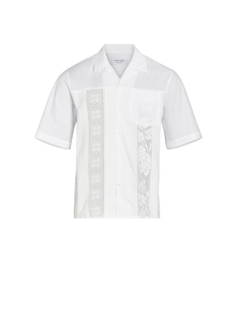 REGENERATED HOUSEHOLD LINEN BOWLING SHIRT