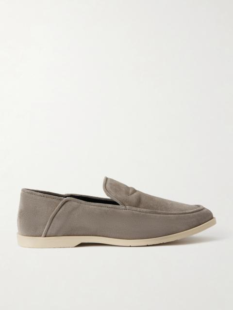 GEORGE CLEVERLEY Mayfair II Collapsible-Heel Suede Loafers