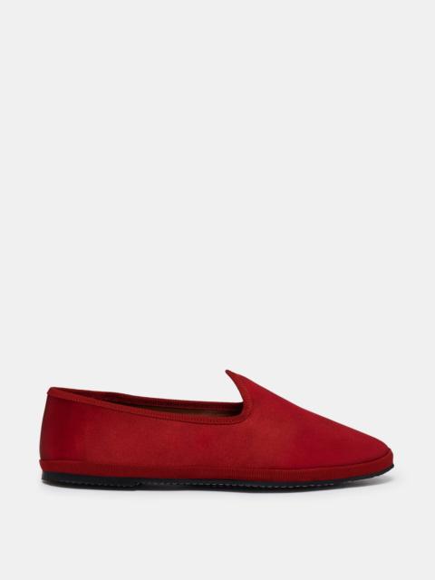LE MONDE BÉRYL Soft Venetian Slipper / Scarlet Red Satin