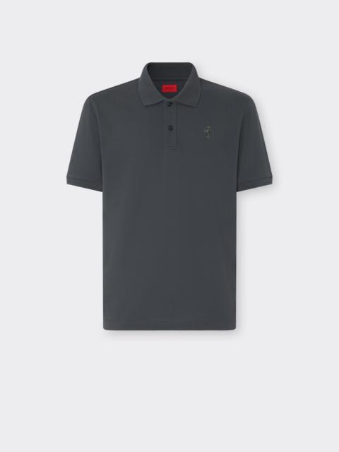 Ferrari Cotton piqué polo shirt with Prancing Horse