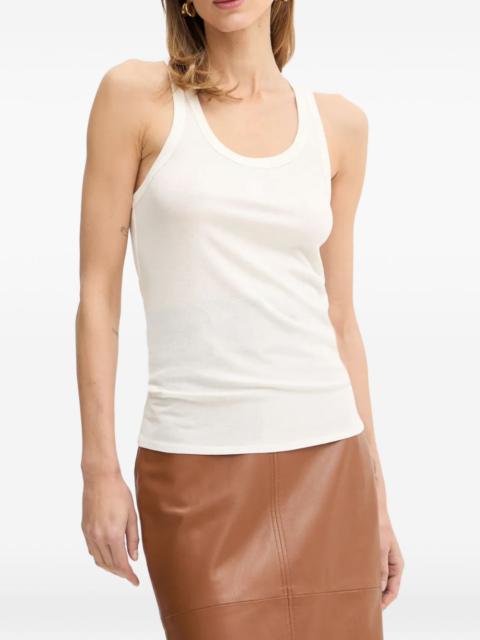 ELISABETTA FRANCHI logo-embroidered tank top