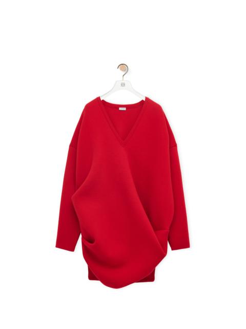 Loewe Draped dress in wool blend