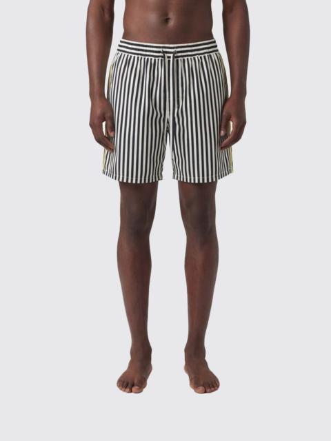 Dolce & Gabbana Embroidered Poplin Bermuda Shorts Rigato Exterior: Cotton Silk Pantaloni