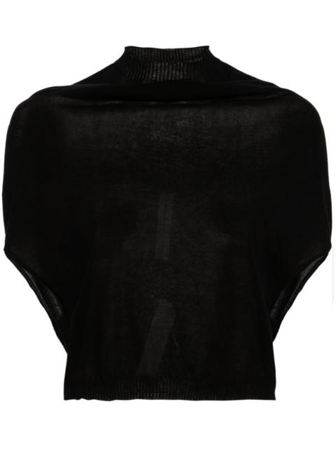 Rick Owens Crater draped crop top