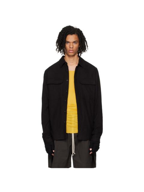 Rick Owens Black Porterville Work Shirt