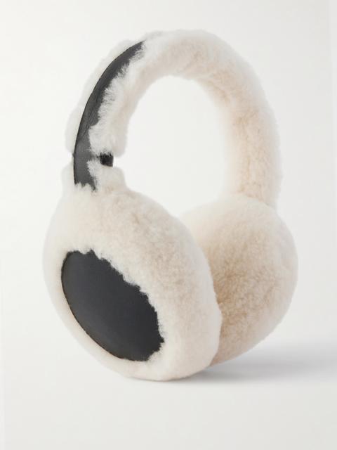 Yves Salomon Leather And Shearling Earmuffs