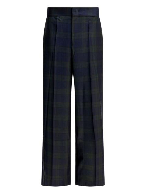 SA SU PHI plaid trousers
