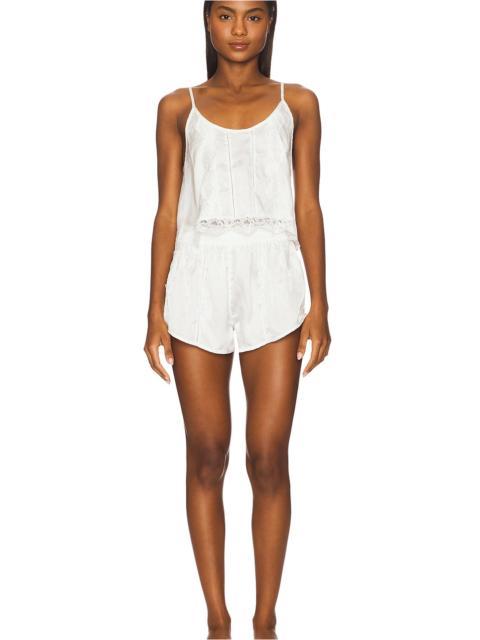 FREE PEOPLE x Intimately FP Midnight Muse Sleep Set In Clean Ivory