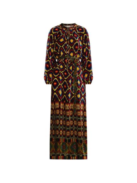 Pierre-Louis Mascia Kanada geometric-print maxi dress