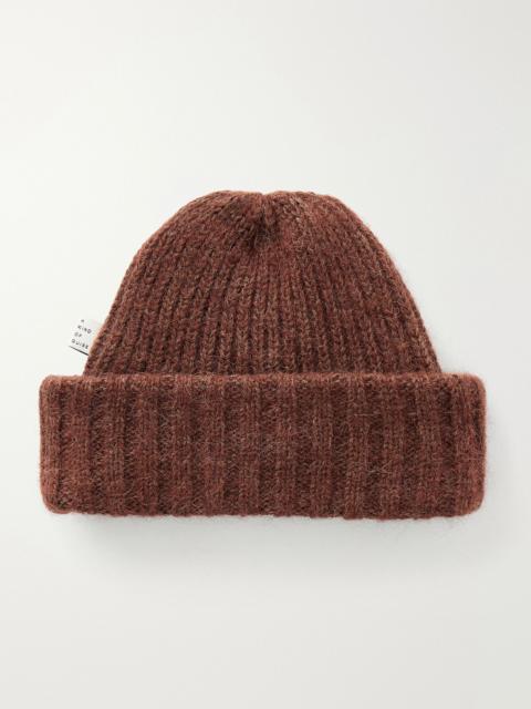 A KIND OF GUISE Orlu Ribbed Alpaca and Merino Wool-Blend Beanie Brown