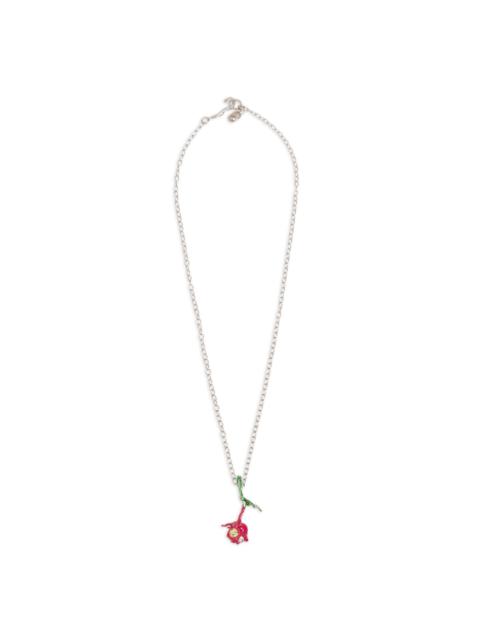 Marni floral-pendant necklace