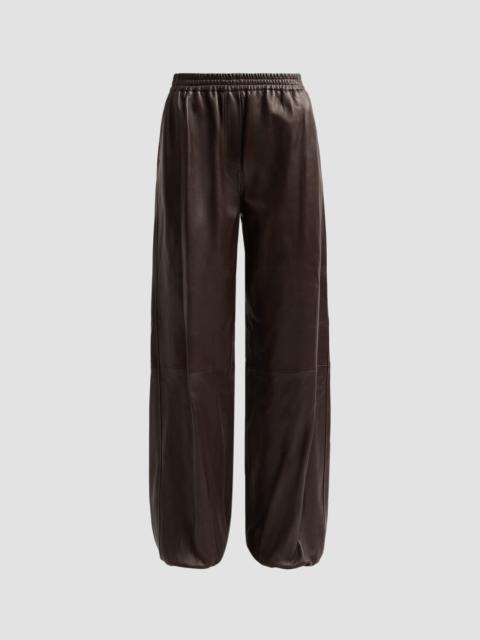 SIMKHAI Women's Corrine Leather Pants - Dark Chocolate