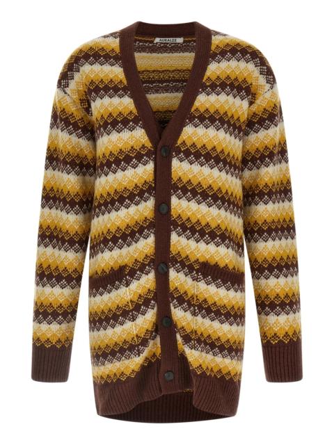 AURALEE Jacquard cardigan