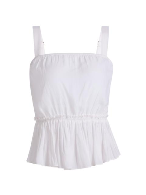 RAMY BROOK Women's Giorgia Peplum Tank - Ivory