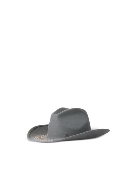 MAISON MICHEL logo-plaque hat