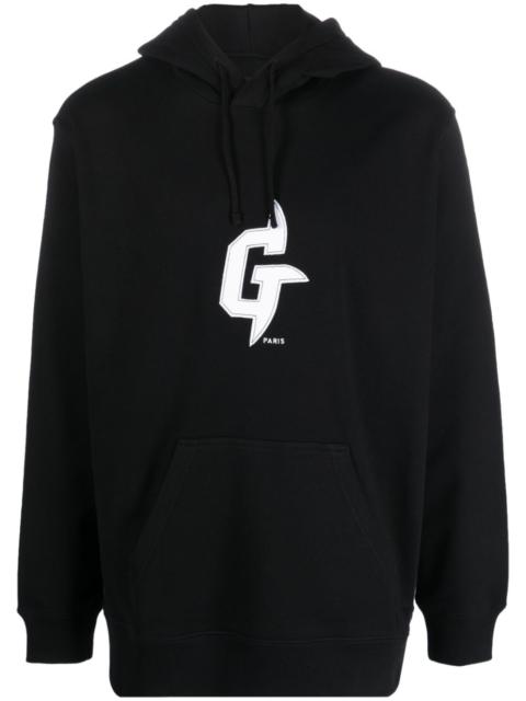 Givenchy logo-patch cotton hoodie