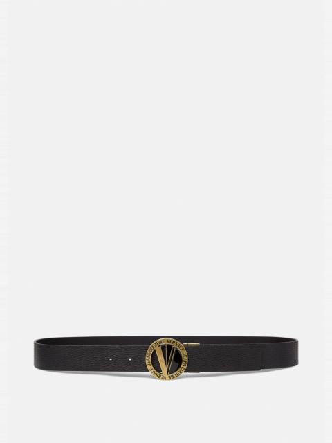 VERSACE JEANS COUTURE V-Emblem Round Belt