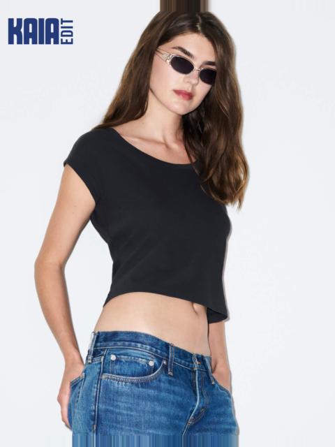 RE/DONE Frankie Tee - Washed Black