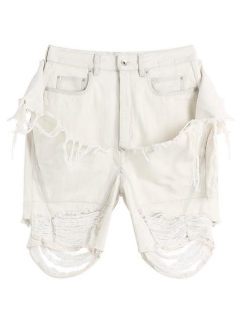 Rick Owens DRKSHDW Rick Owens DRKSHDW Slivered Tight Cut Off Jean Shorts