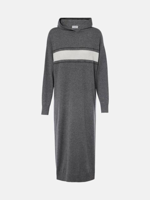 Brunello Cucinelli Wool, cashmere, and silk midi dress