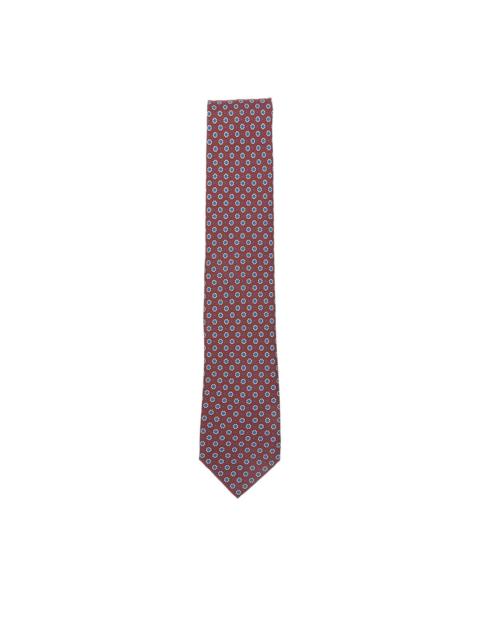 Brioni floral-print silk tie