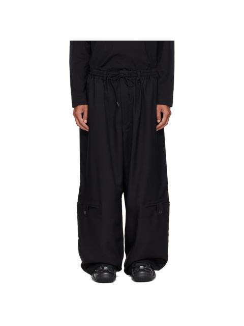 Y-3 Black Sport Uniform Adaptive Length Cargo Pants