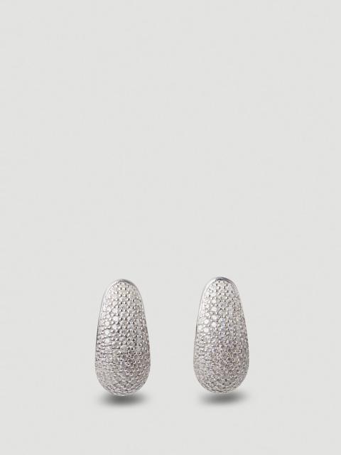 TOM WOOD Ice Pavé Small Hoop Earrings