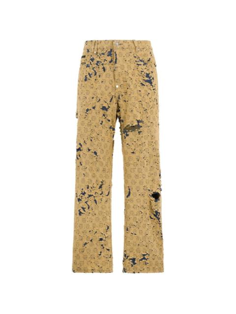 PHILIPP PLEIN distressed denim jeans