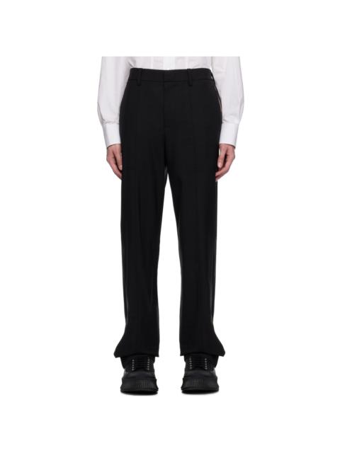 Black Pleated Trousers