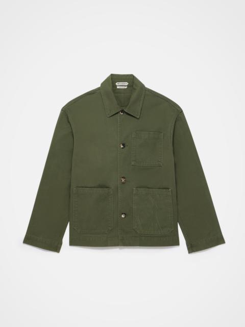 JW Anderson MENS PATCH POCKET JACKET IN WASHED GREEN