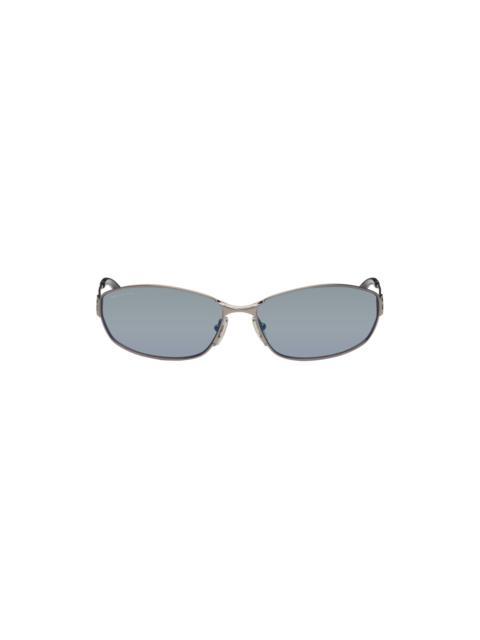 Gunmetal Rectangular Sunglasses