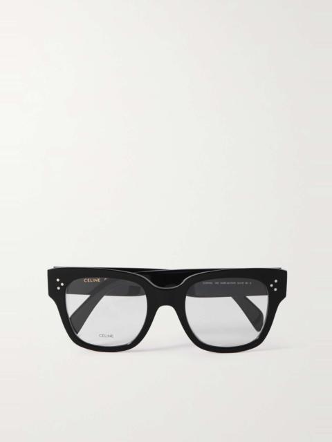 Oversized cat-eye acetate optical glasses